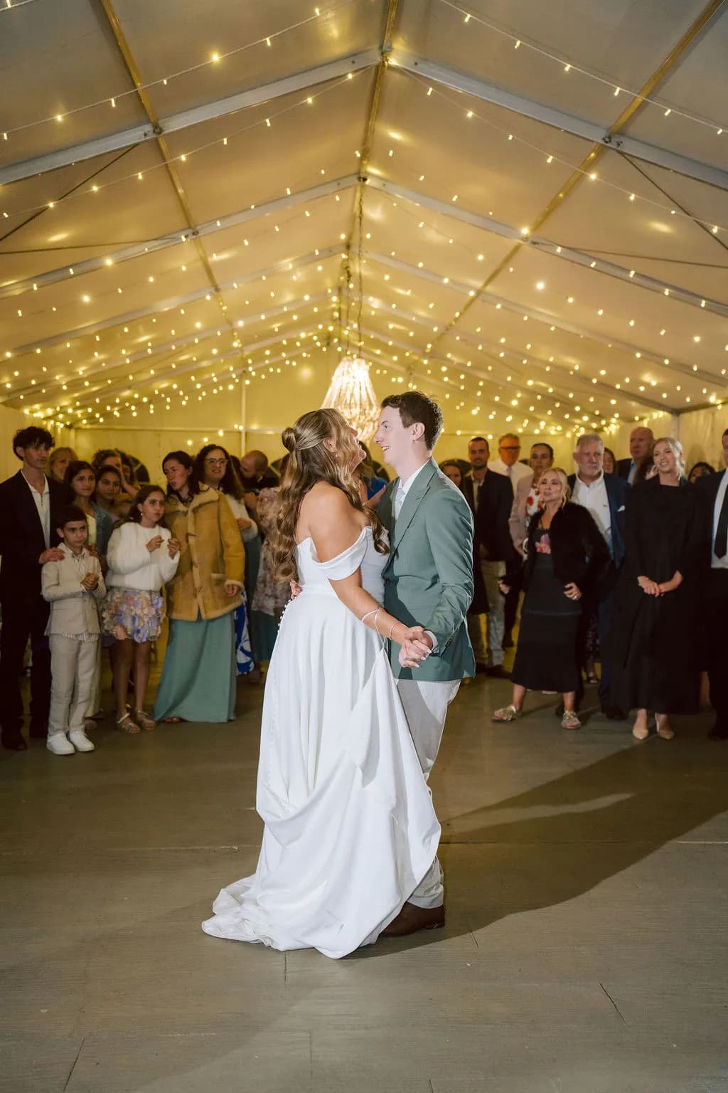 Couple portrait at golden hour